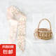 絲巾發(fā)帶女新款蝴蝶結(jié)絲帶綁發(fā)頭飾夏季超仙編發(fā)長(zhǎng)條飄帶發(fā)繩 粉色郁金香 88*6CM
