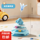 【京東快遞】逗貓棒貓咪玩具幼貓寵物羽毛轉(zhuǎn)盤球神器貓咪玩具 章魚羽毛貓轉(zhuǎn)盤-天空藍/三層軌道