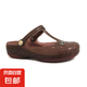 【crocs制造商】大牌同廠奢華女士珠光瑪麗珍涼拖鞋防滑洞洞鞋 紫霞紅 36