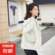 春秋外套女短款風(fēng)衣小香風(fēng)休閑薄款胖妹妹大碼休閑上衣夾克防風(fēng)衣 白色 L 101-120斤