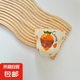 創(chuàng)意陶瓷卡通兒童水杯帶蓋禮物女生牛奶杯帶蓋家用辦公早餐咖啡杯 胡蘿卜杯