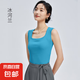 【阿瑪尼制造商】夏季女吊帶背心帶杯打底內(nèi)穿外穿美背女 冰河蘭 L （105-120斤）