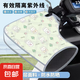 車把套夏季電動車防曬手套遮陽透氣防水手把套雅迪愛瑪電瓶車通用 防曬手把套-綠色白兔