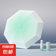 太陽(yáng)傘小巧女遮陽(yáng)防曬迷你彩膠五折傘晴雨兩用雨傘口袋便攜膠囊傘 漸變淺豆綠【8骨加大膠囊傘】 手動(dòng)