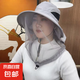防蚊帽戶外釣魚帽男女遮臉防曬帽透氣網(wǎng)紗面罩夜釣防蟲防蜂帽大檐 淺灰色【網(wǎng)紗帽】 均碼【頭圍可調(diào)節(jié)】