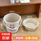 茉茗水桶臉盆倆件套學(xué)生宿舍洗衣桶手提式加厚組合裝洗澡桶清潔桶 【米色】組合裝-雙耳臉盆+水桶