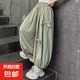 女童夏季薄款褲子中大童時(shí)尚洋氣蝴蝶結(jié)燈籠褲兒童休閑百搭防蚊褲 YLL-H01【綠色】夏季薄款 140