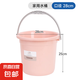 塑料水桶手提加厚洗衣桶家用多功能盆桶套裝圓形桶宿舍洗衣桶水桶 7014單水桶（28cm） 1個裝（顏色隨機）