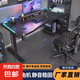電動升降桌電競桌升降電腦桌單雙電機辦公桌學(xué)習(xí)桌工作臺桌子 T01黑面+黑架【單電機】 100*60*75cm【贈三件套】