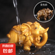 韻化茶寵物擺件變色茶寵吉象如意茶桌大象擺件茶玩可養(yǎng)招財象茶 變色-吉字（金色）吸財象