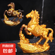 韻化茶寵擺件立馬發(fā)財(cái)招財(cái)可養(yǎng)變色茶寵茶桌配件茶玩馬猴創(chuàng)意擺件 立馬發(fā)財(cái)（金色）