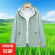 短款外套女春秋新款短風(fēng)衣寬松百搭寬松大碼夾克衫學(xué)生連帽防風(fēng)衣 豆綠色 L 101-120斤