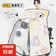 夏季電動車擋風(fēng)被全包斗篷式防曬防水遮陽罩電摩加大側(cè)翼四季款斗篷款+雙側(cè)口袋 米色-星星兔子