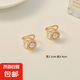 多功能絲巾扣2025新款高端方巾襯衫飄帶蝴蝶結(jié)打結(jié)扣大衣腰帶扣子 珍珠小號2件