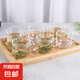 綠茶杯玻璃杯早餐杯復(fù)古水杯燕麥牛奶杯家用大容量帶把高顏值杯子 光面把手杯320ml     1只裝