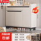 入戶實(shí)木芯鞋柜家用門口室內(nèi)靠墻玄關(guān)柜一體大容量?jī)?chǔ)物收納柜鞋架 【三門一抽】云溪白90*32*100cm