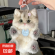 超萌小貓可愛毛絨鑰匙扣材料包兒童DIY創(chuàng)意鑰匙扣禮物可愛 小貓掛件材料包-黃灰 無規(guī)格
