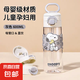 迪士尼兒童水杯男孩直飲杯子雙用耐摔小學(xué)生上學(xué)專用夏天吸管水壺 史努比雙飲夏季杯【灰色600ml】