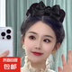高級感雙層緞面蝴蝶結(jié)發(fā)夾抓夾鯊魚夾大號盤發(fā)夾后腦勺頭飾發(fā)飾 緞面蝴蝶結(jié)抓夾【黑色】