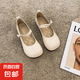 方頭瑪麗珍鞋女復(fù)古2025新款韓版文藝仙女平底單鞋軟底百搭奶奶鞋 米色 40