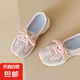 大牌同款5CM增高復(fù)古阿甘鞋女超火德訓(xùn)鞋2025夏季新款輕便厚底鞋 粉紫色 39