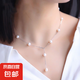 諸暨淡水珍珠鳶尾滿天星項鏈經(jīng)典百搭鎖骨鏈高級氣質(zhì)頸鏈節(jié)日禮物 6-7mm 天然珍珠鳶尾滿天星項鏈