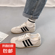 薄款德訓鞋女2025年夏季新款復古輕便透氣網(wǎng)面阿甘鞋軟底運動板鞋 米色 38