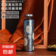 造閔集香水杯鈦杯雙層純鈦保溫杯抗菌保鮮送禮禮盒裝 藍(lán)色山茶花【雙層純鈦材質(zhì)】 180ML禮盒包裝