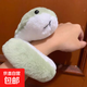 擺件可愛小青蛇公仔兒童毛絨玩具啪啪圈白蛇粉蛇擺件玩偶桌面擺件 小青蛇毛絨玩偶【啪啪圈】1條裝