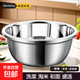 【便宜實用】不銹鋼盆打蛋盆和面盆洗菜盆調(diào)料盆豬油盆子 24cm實盆一個裝