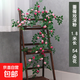 仿真玫瑰花薔薇花藤條長(cháng)條蔓藤絹花假花房頂暖氣管道裝飾花鏈高端 深粉鐵絲藤（薔薇梅）