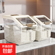 食品級(jí)米桶家用2025新款防蟲(chóng)防潮密封五谷雜糧收納盒面粉盒儲(chǔ)糧桶 滑輪款20斤+量杯1個(gè) 1個(gè)