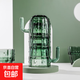 仙人掌玻璃杯套裝家用高顏值水杯創(chuàng  )意喝水仙女杯子ins風(fēng)可疊茶杯 仙人掌疊疊杯四件套