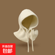 巴拉克拉帽子女冬季韓系毛線針織保暖護(hù)耳圍脖一體包頭帽簡約時尚 巴拉克拉帽-米色【加厚保暖】