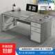 辦公桌員工位簡(jiǎn)約現代辦公室桌椅組合簡(jiǎn)易職員工作臺家用電腦桌子 單人位-120*60|莫蘭迪灰色