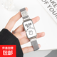適用華為手環(huán)9表帶10手表8榮耀9運動(dòng)智能7米蘭腕帶watch九八代金屬磁吸鐳雕替換帶nfc女表鏈男配件 【線(xiàn)條狗米蘭】銀色 適用:華為手環(huán)10/NFC【銀色連接器】