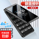 翻蓋4G全網(wǎng)通老年人手機大字體大聲音超長(cháng)待機老年機大按鍵老人手機學(xué)生備用功能機 黑色 4G全網(wǎng)通