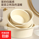 奶油風(fēng)加厚洗臉盆生活日用洗菜盆洗衣盆學(xué)生宿舍洗襪子泡腳 特價(jià)版1個(gè)【小號】 奶油色