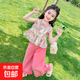 女童夏季套裝2025新氣洋氣兒童衣服1-3短袖小女孩夏裝兩件套3-6歲 圖片色 薄款 140 cm