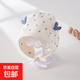 京東快遞簡(jiǎn)約可愛(ài)系繩嬰兒寶寶帽子男女童防寒萌護耳新款韓版帽 堅果雙層護耳帽(100%棉) 均碼