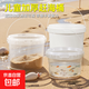 京東物流 食品級手提密封塑料桶包裝桶釣魚桶抓魚桶水果冰粉桶擺攤桶龍蝦打包盒300ml-5L 1L-透明色（2個裝）滿口容量950ML