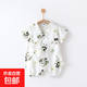 【貝樂(lè)咿連體衣】夏季抗菌護(hù)肚貼身紗布和尚服男女寶寶哈衣家居服 【天竹】-竹林熊貓 【天然抑菌】 73cm 【6-9個(gè)月15-18斤以內(nèi)】