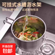 不銹鋼水槽過(guò)濾籃廚房掛式瀝水洗菜多功能蔬果收納筷勺大號分離器 【1個(gè)裝】不銹鋼瀝水籃