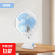祥瓏迷你小風(fēng)扇學(xué)生宿舍床上電風(fēng)扇床頭臺式夾扇桌面夾式床上小型電扇 藍色鋼網(wǎng)