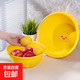 加大加厚洗臉盆家用大號洗菜盆洗衣盆浴室專(zhuān)用內褲收納盆子 小黃鴨洗臉盆 中號摔不爛【直徑26cm】