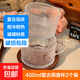復古浮雕燕麥早餐玻璃杯大容量麥片牛奶咖啡把杯網(wǎng)紅早餐杯 珠點(diǎn)燕麥杯 400ml 2只