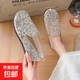 夏季網(wǎng)紗老北京布鞋女網(wǎng)鞋透氣軟底一腳蹬中老年網(wǎng)面淺口媽媽鞋 金色 39