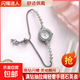 ins女款手表精致鑲鉆小巧抽拉繩自由調節手鏈氣質(zhì)學(xué)生表女友禮物 閃耀銀【送禮盒】