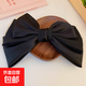 法式輕奢超大蝴蝶結發(fā)夾甜美氣質(zhì)個(gè)性彈簧夾可愛(ài)百搭高級感發(fā)飾女 彈簧夾-黑色.