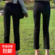 黑色直筒牛仔時(shí)尚女高腰顯瘦遮肉九分小個(gè)子煙管褲潮百搭修身KXW 9033黑色【顯瘦百搭】 M 【90-105斤】